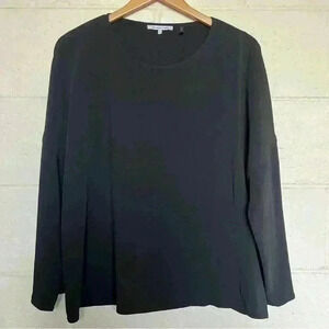 Helmet Lang Black Long Sleeve Top-Medium